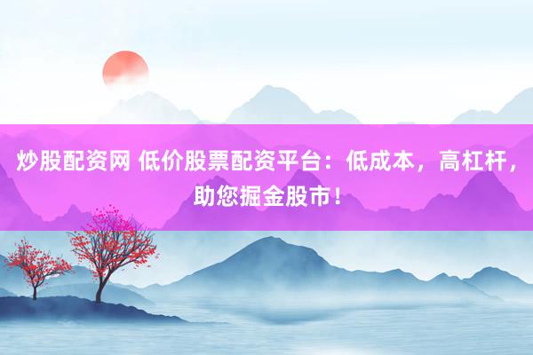 炒股配资网 低价股票配资平台：低成本，高杠杆，助您掘金股市！